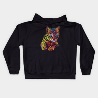 Colorful Cute Cat Kids Hoodie